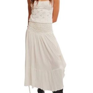 NWT Free People Prairie Convertible White Skirt M